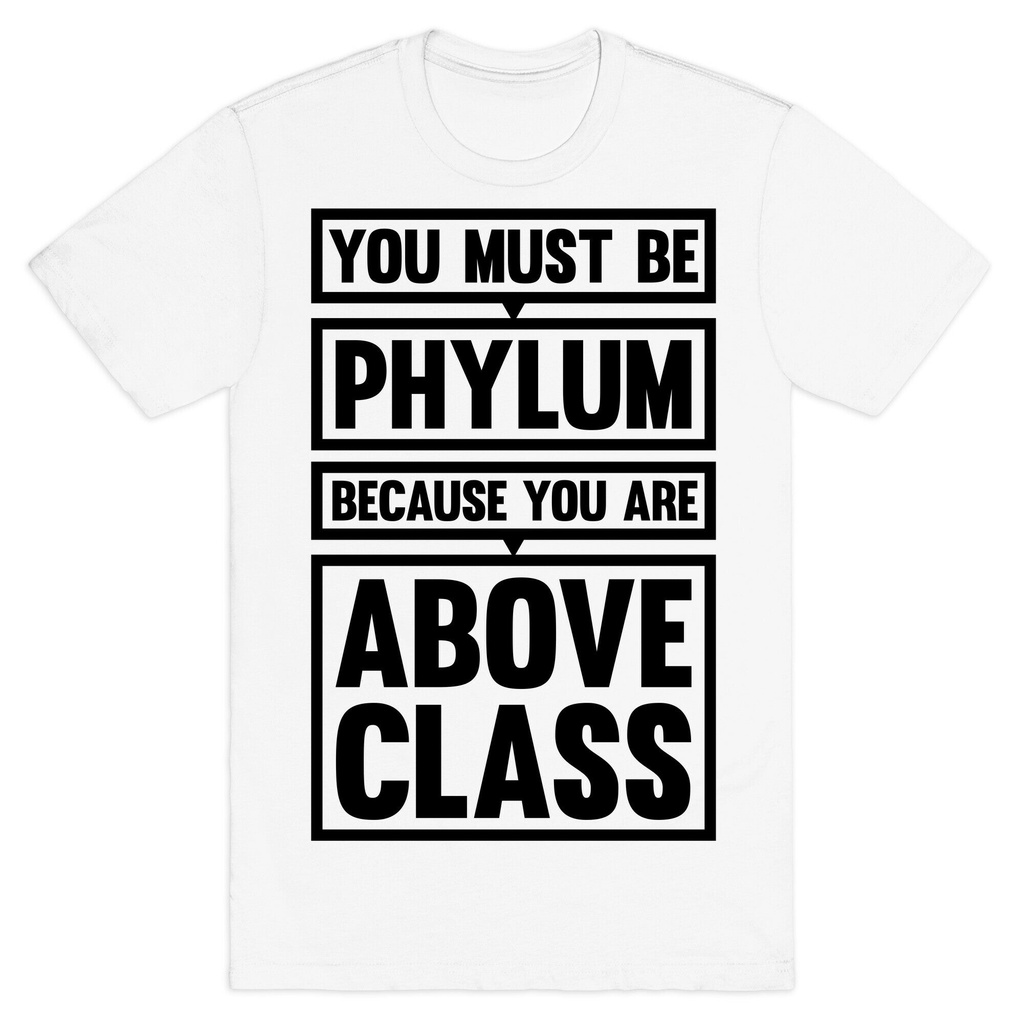 You Must Be Phylum Because You Are Above Class T-Shirt